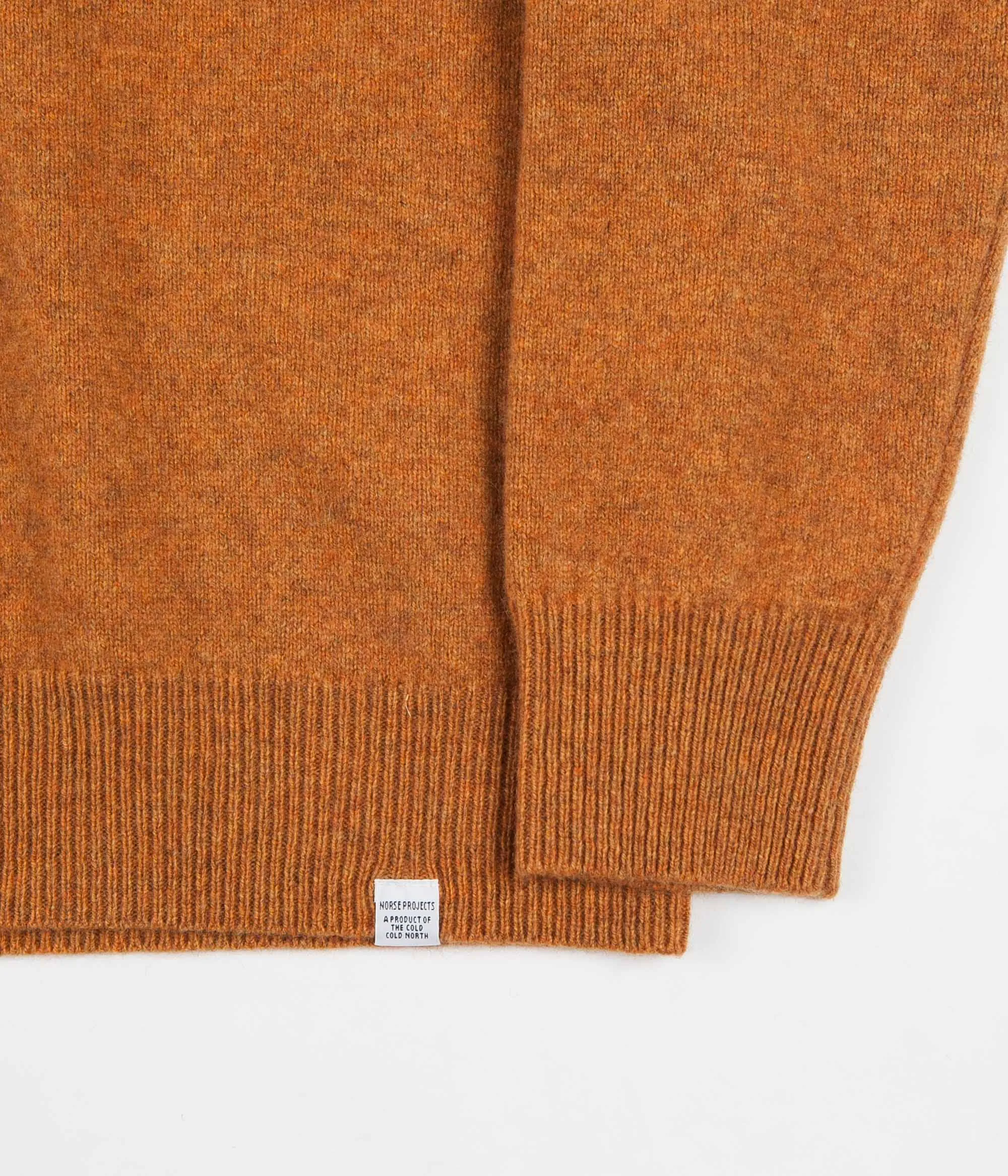 Norse Projects Adam Lambswool Cardigan - Montpellier Yellow