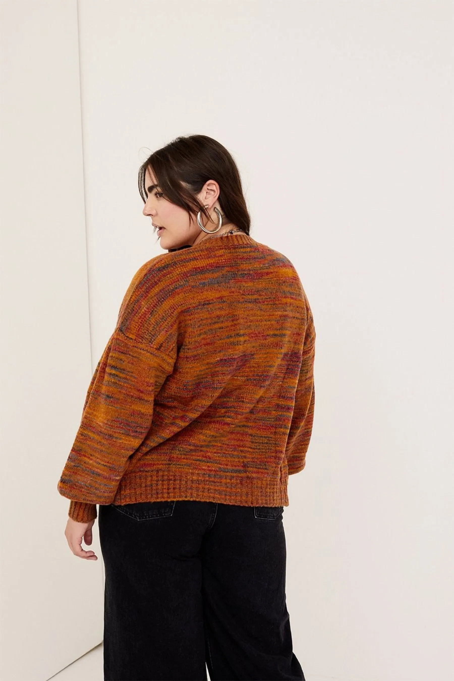 Orange Helena Cardigan