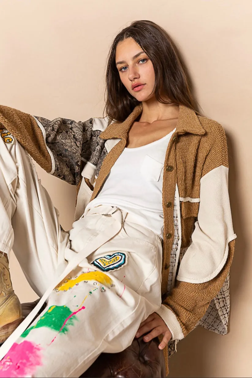 Paint   Patch Loose Fit Wide Leg Pants