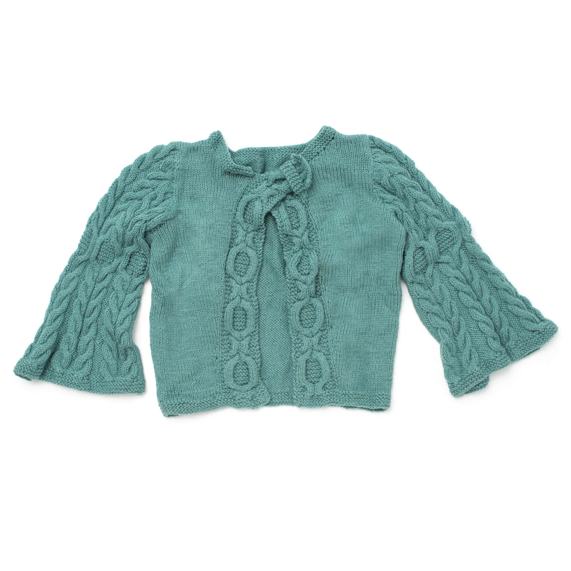 Patons Diagonal Cables Knit Cardigan