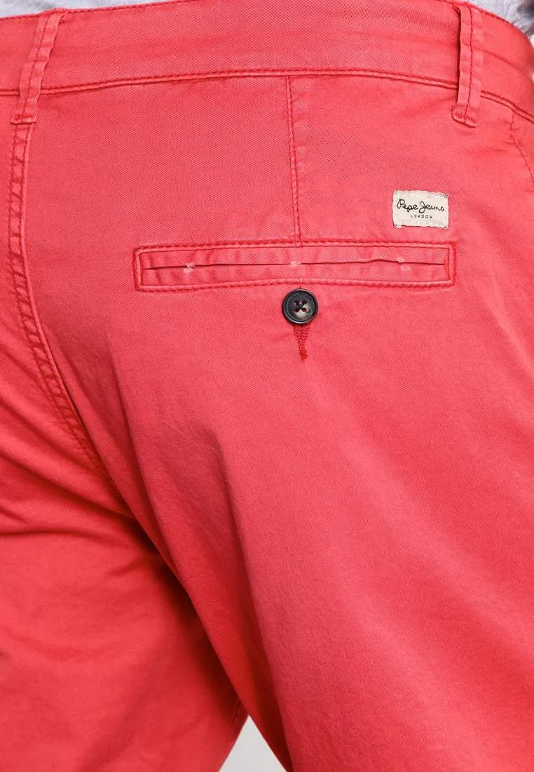 Pepe Sloane Men's Chino - Cedar Wood Red