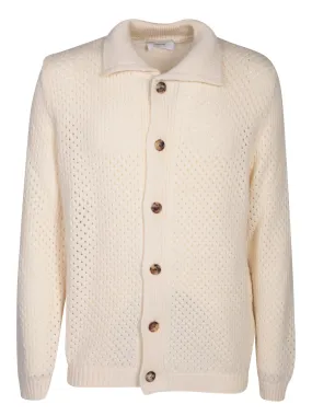 Perforated cardigan