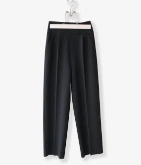 PHEENY/AMUNZEN HIGH WAIST TAPERED PANTS(BLACK)