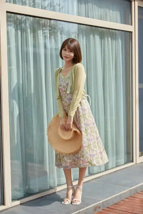 Pink Floral Midi Cami Dress Sundress