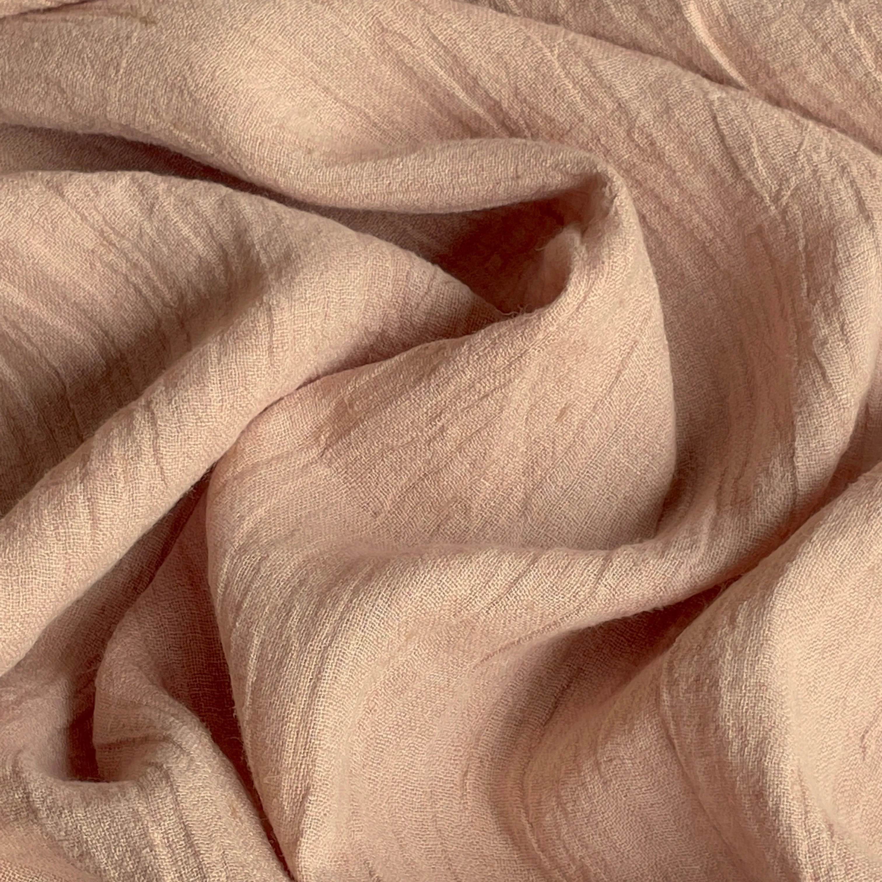 Pink Salt Crinkle Linen