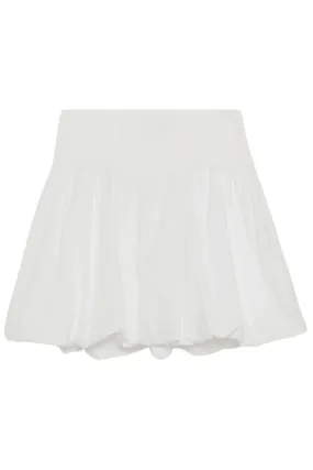 Pippa Cotton Mini Skirt | White
