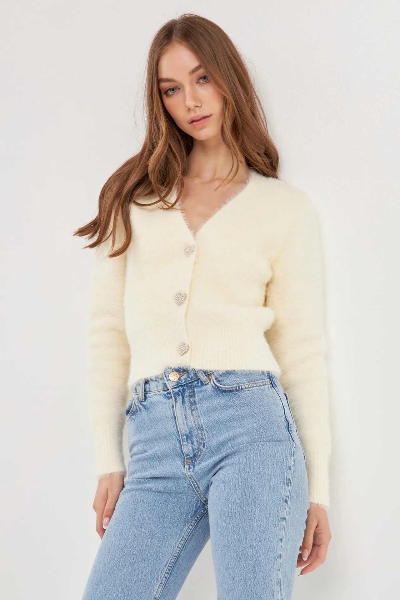 Plush Heart Cardi - FINAL SALE