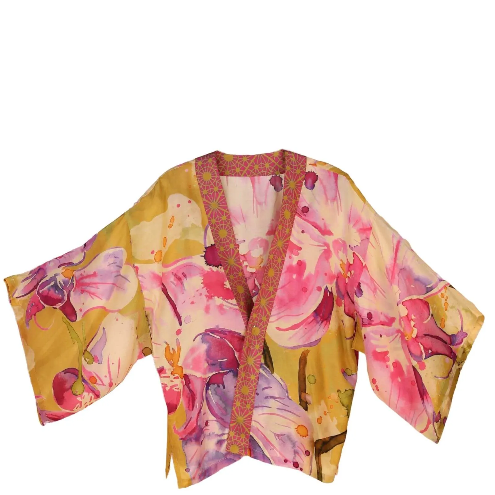 Powder Orchid Kimono - Mustard