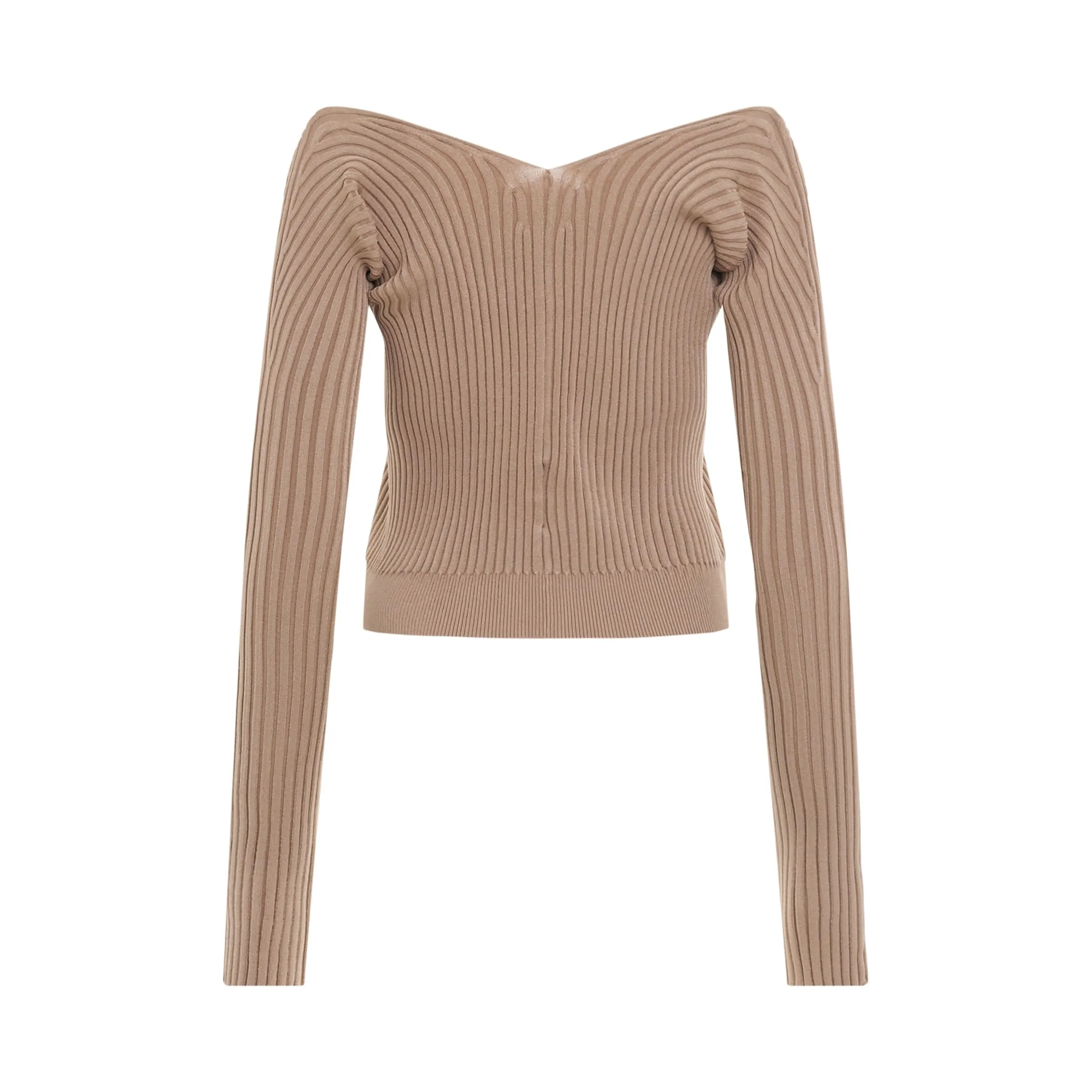 Pralu Longue Charm Cardigan in Light Brown 2