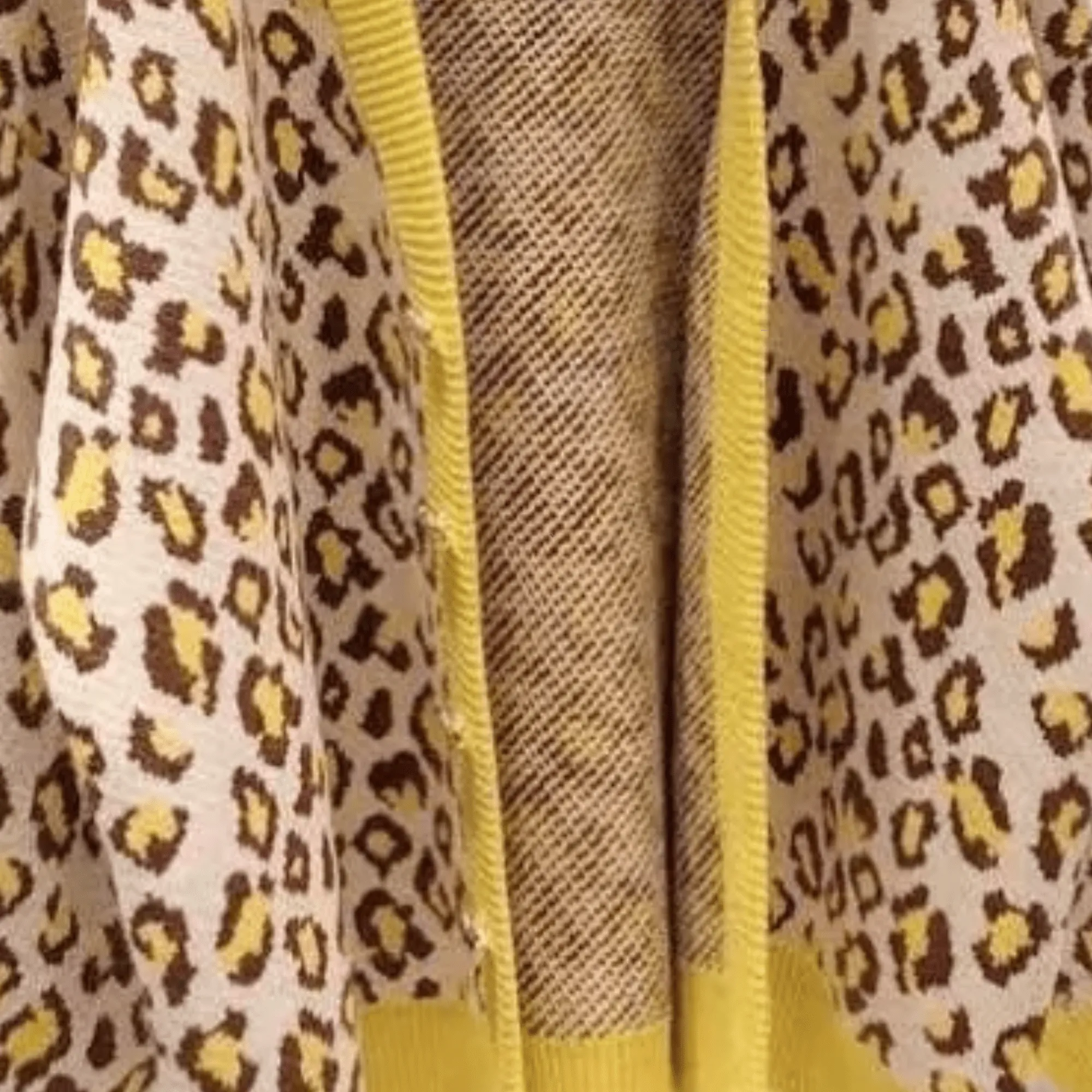 Pre Order:  Leopard Ribbed Edges Knitted Cardigan