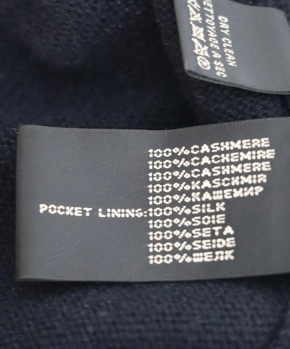 Ralph Lauren Navy Cashmere Cardigan sz 2