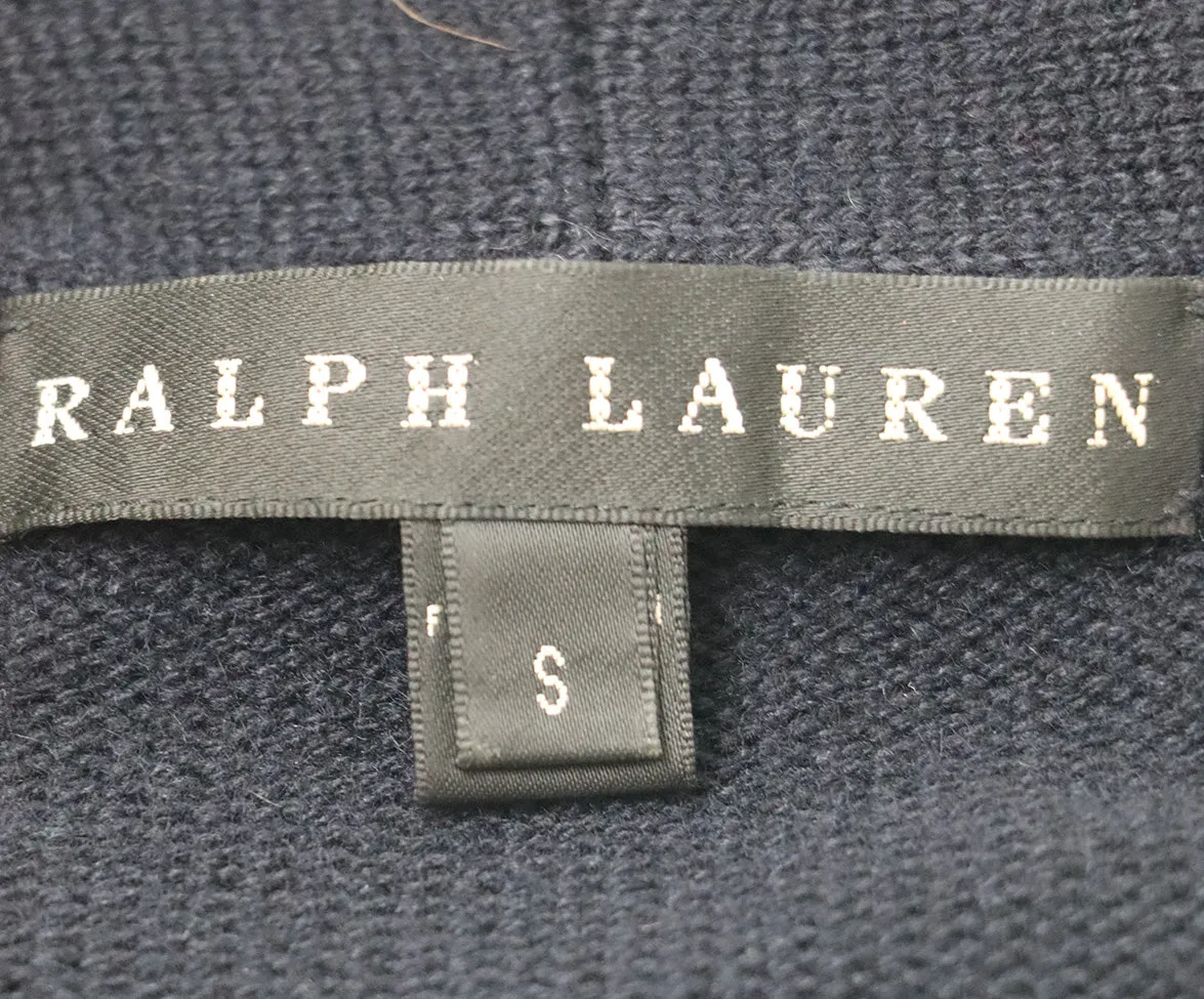 Ralph Lauren Navy Cashmere Cardigan sz 2