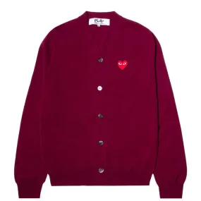 RED HEART PLAY CARDIGAN