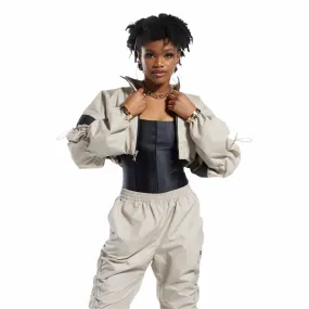 Reebok Apparel Women Cardi B Woven Crop Jacket MODBEI