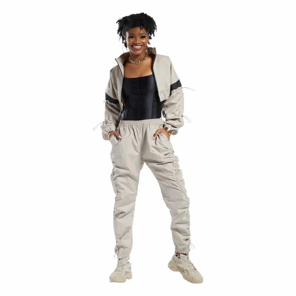 Reebok Apparel Women Cardi B Woven Crop Jacket MODBEI