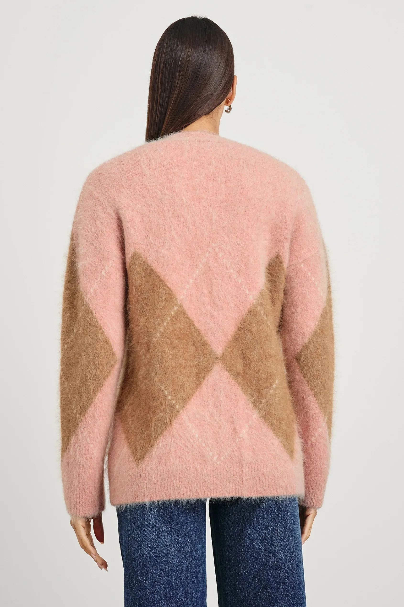 Runi Cardigan Pastel Argyle