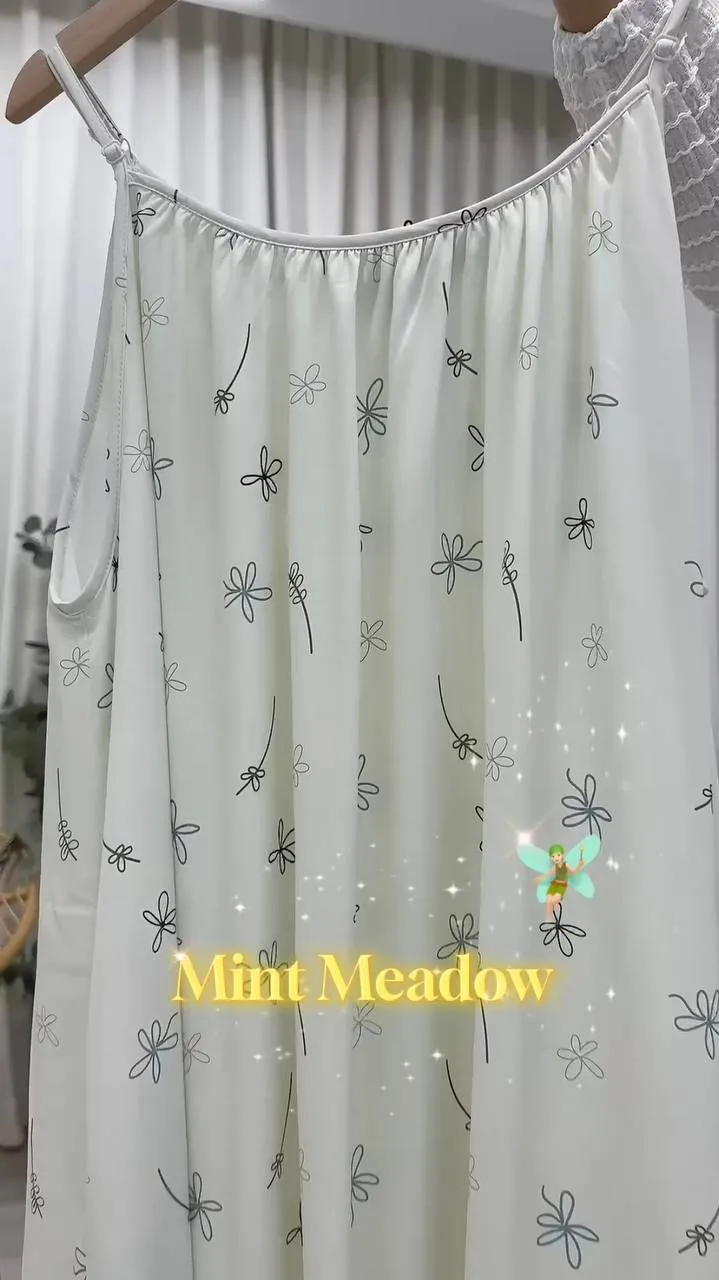 Slip On Printed Dress Adjustable Strap