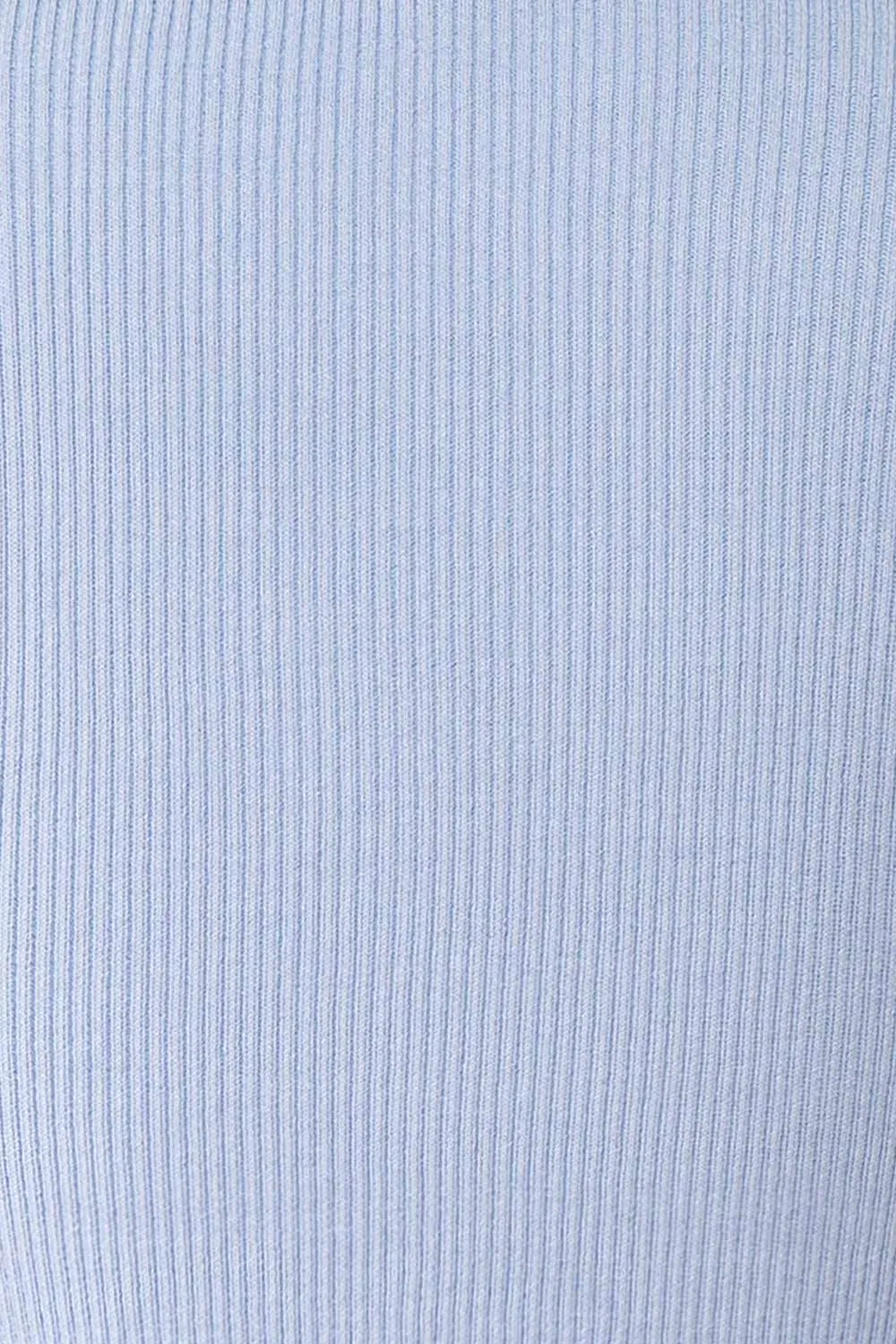 Sorcha | Blue Ribbed Cropped Cardigan w/ Front Tie