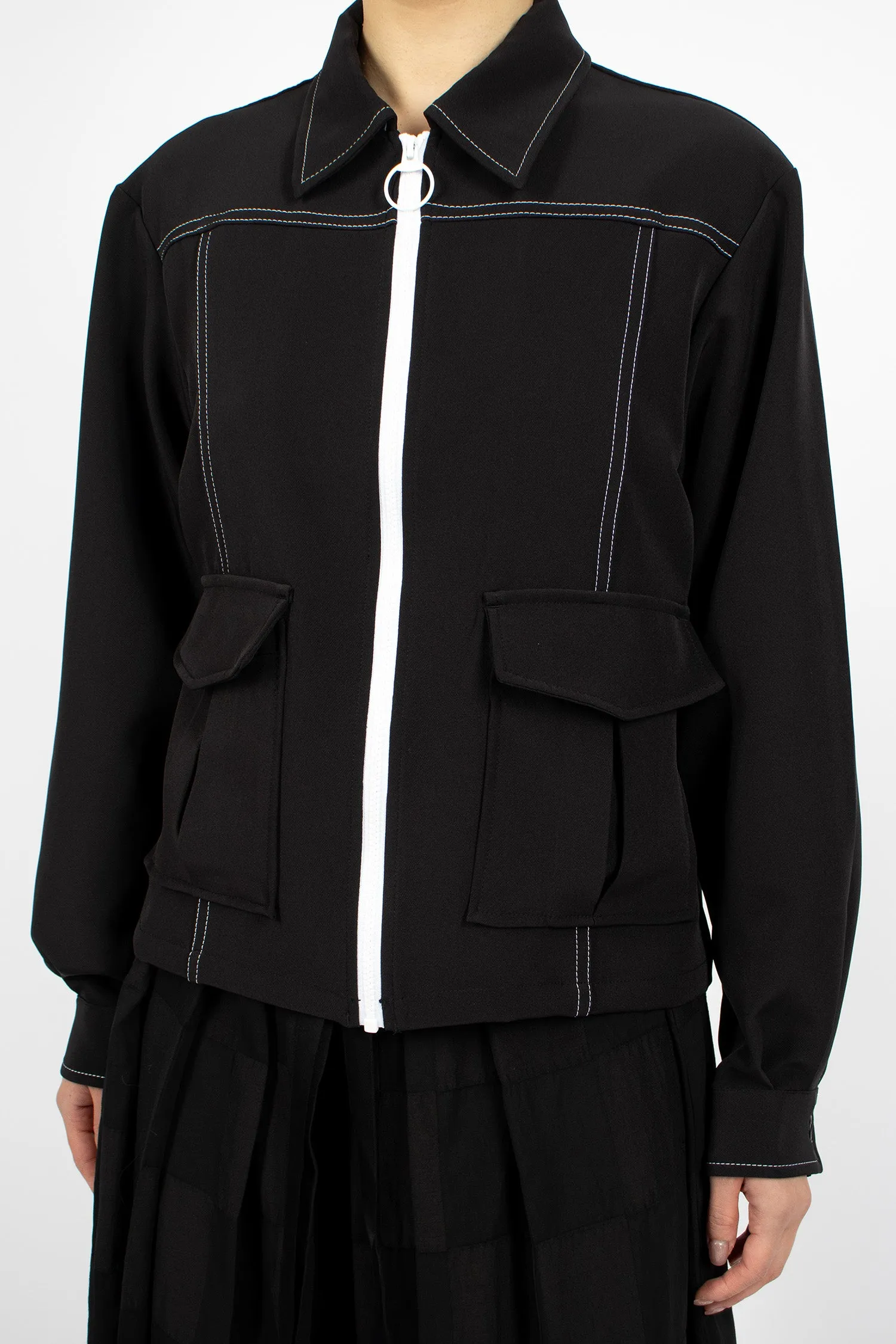 Stitched Sport Jacket Black