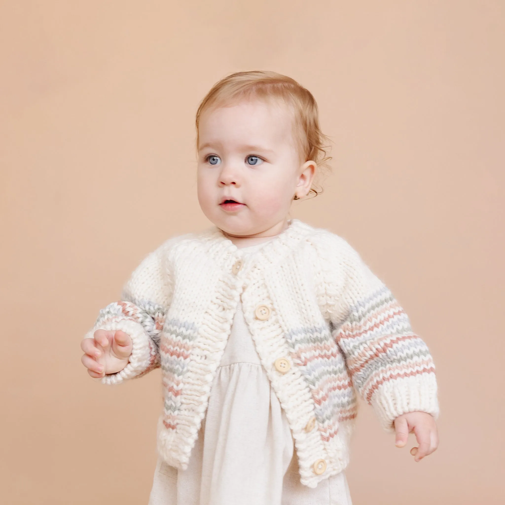 Stripe Cardigan, Pastel