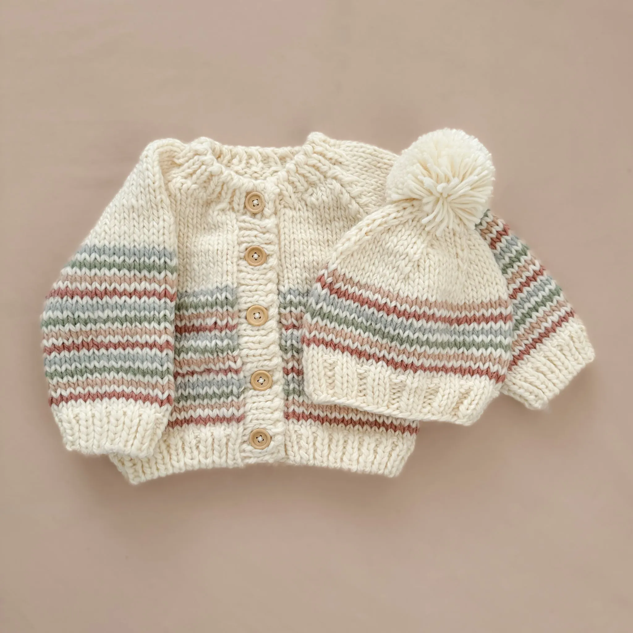 Stripe Cardigan, Pastel
