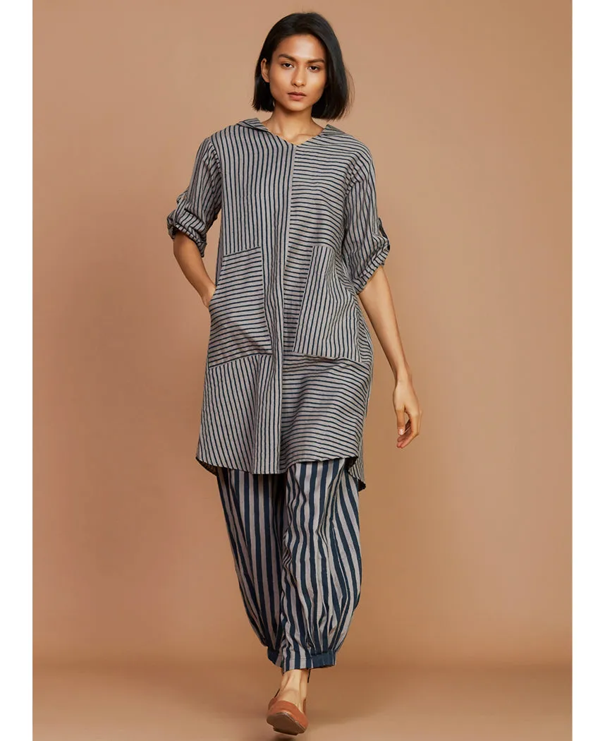 Striped Hooded Set