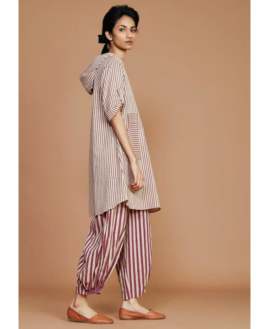 Striped Hooded Set