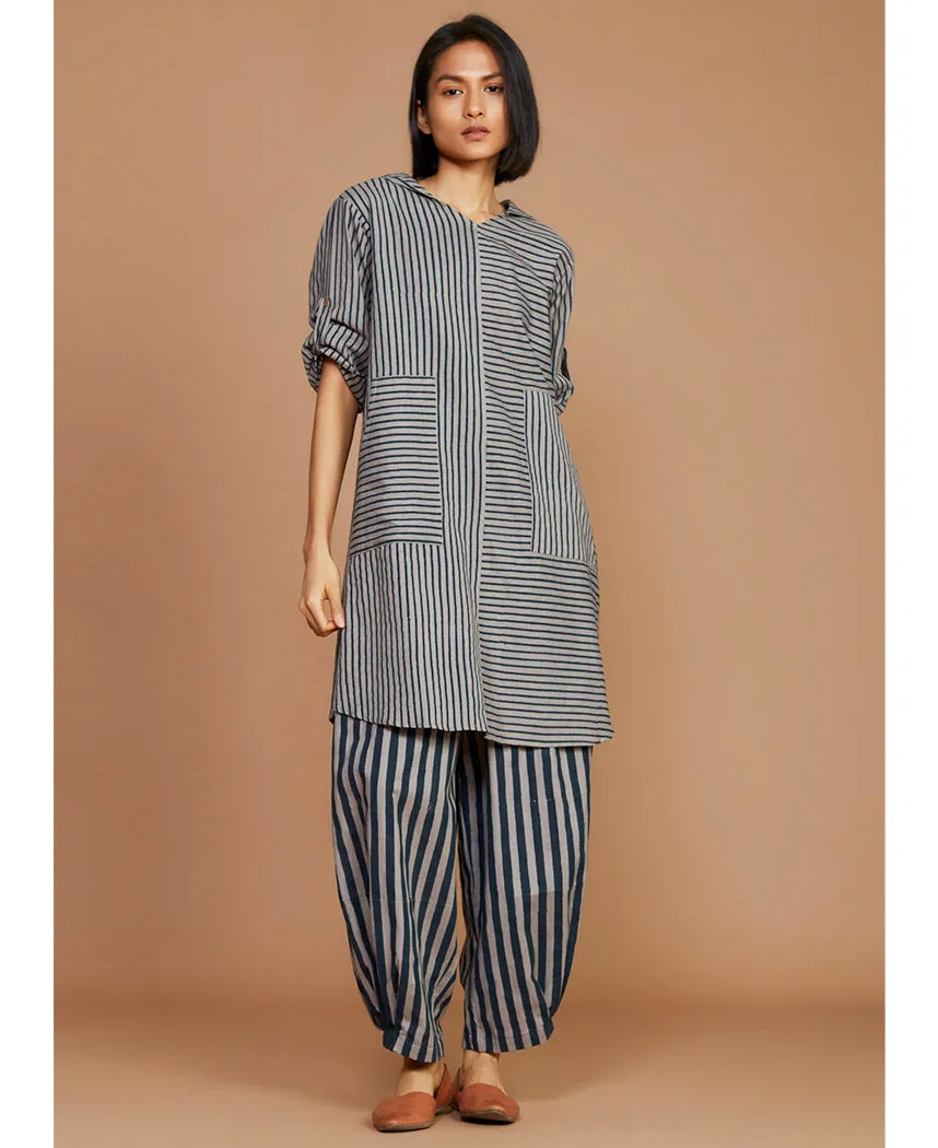 Striped Hooded Set