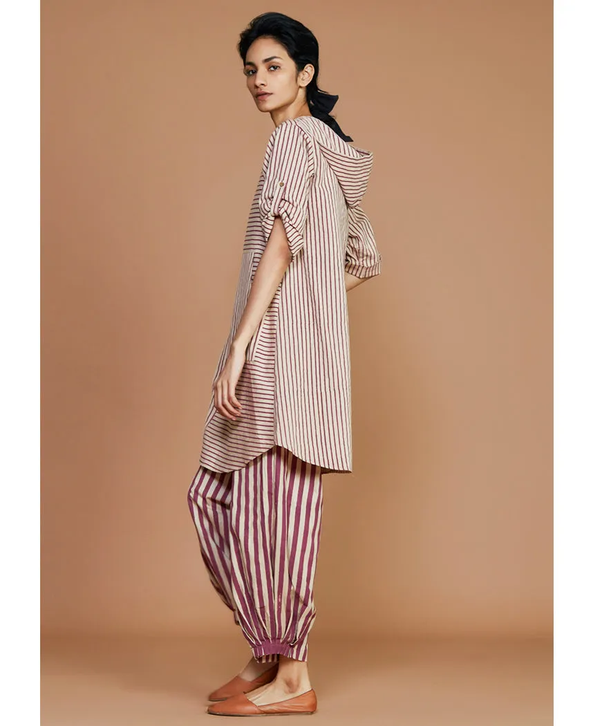Striped Hooded Set