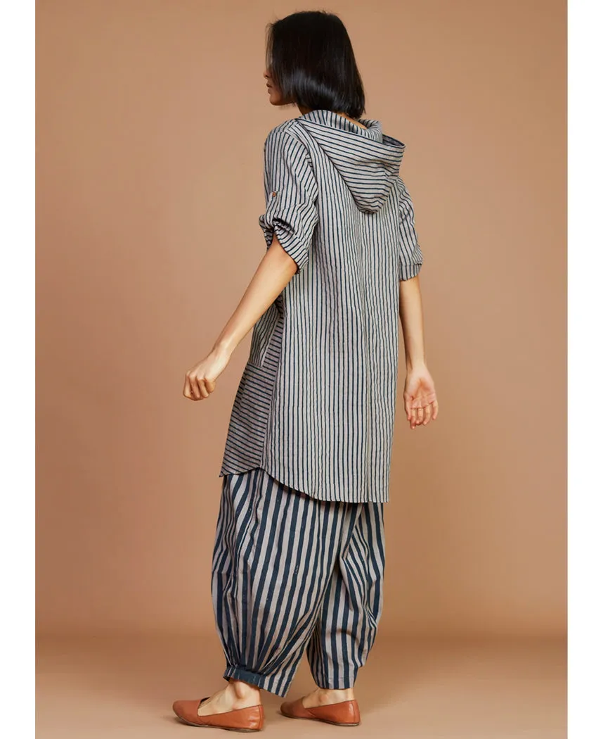 Striped Hooded Set