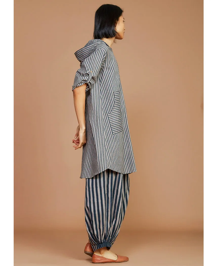 Striped Hooded Set