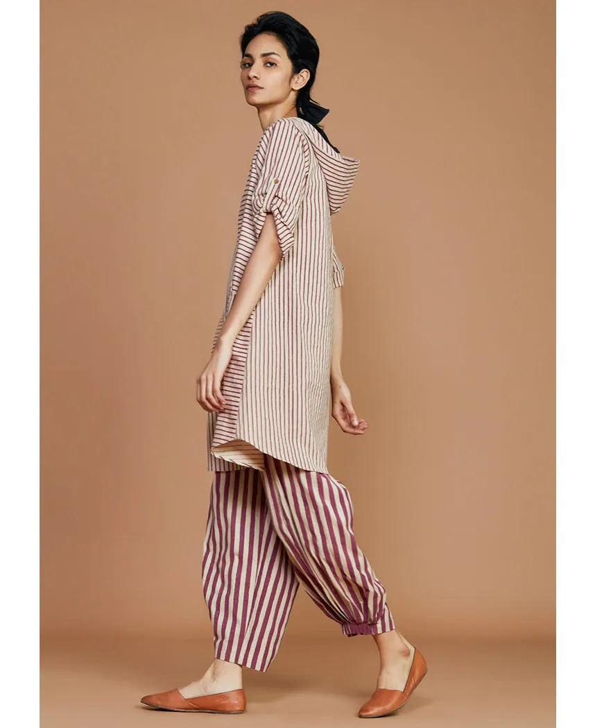 Striped Hooded Set