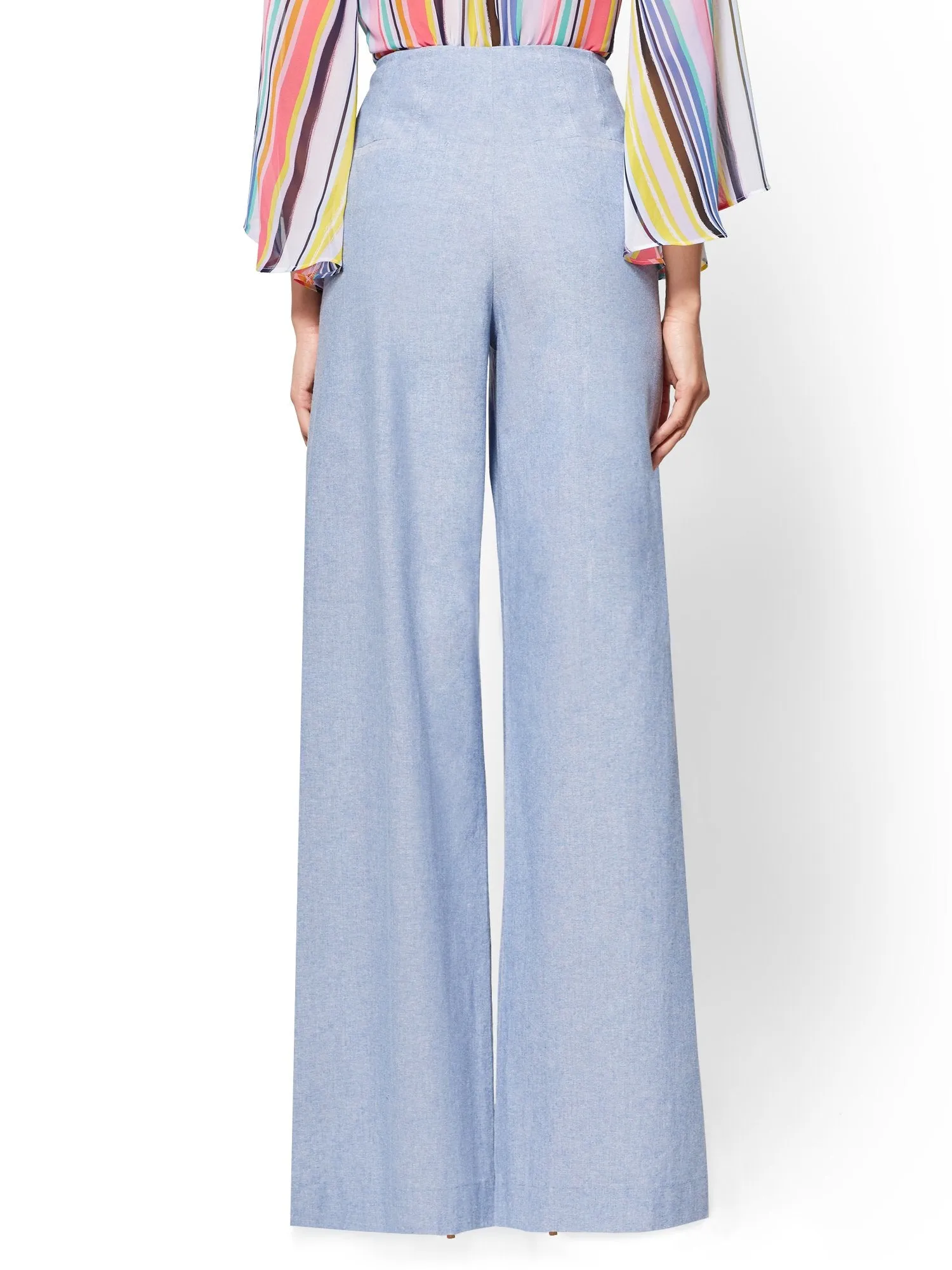 Tall High-Waist Pleated Palazzo Pant - 7th Avenue