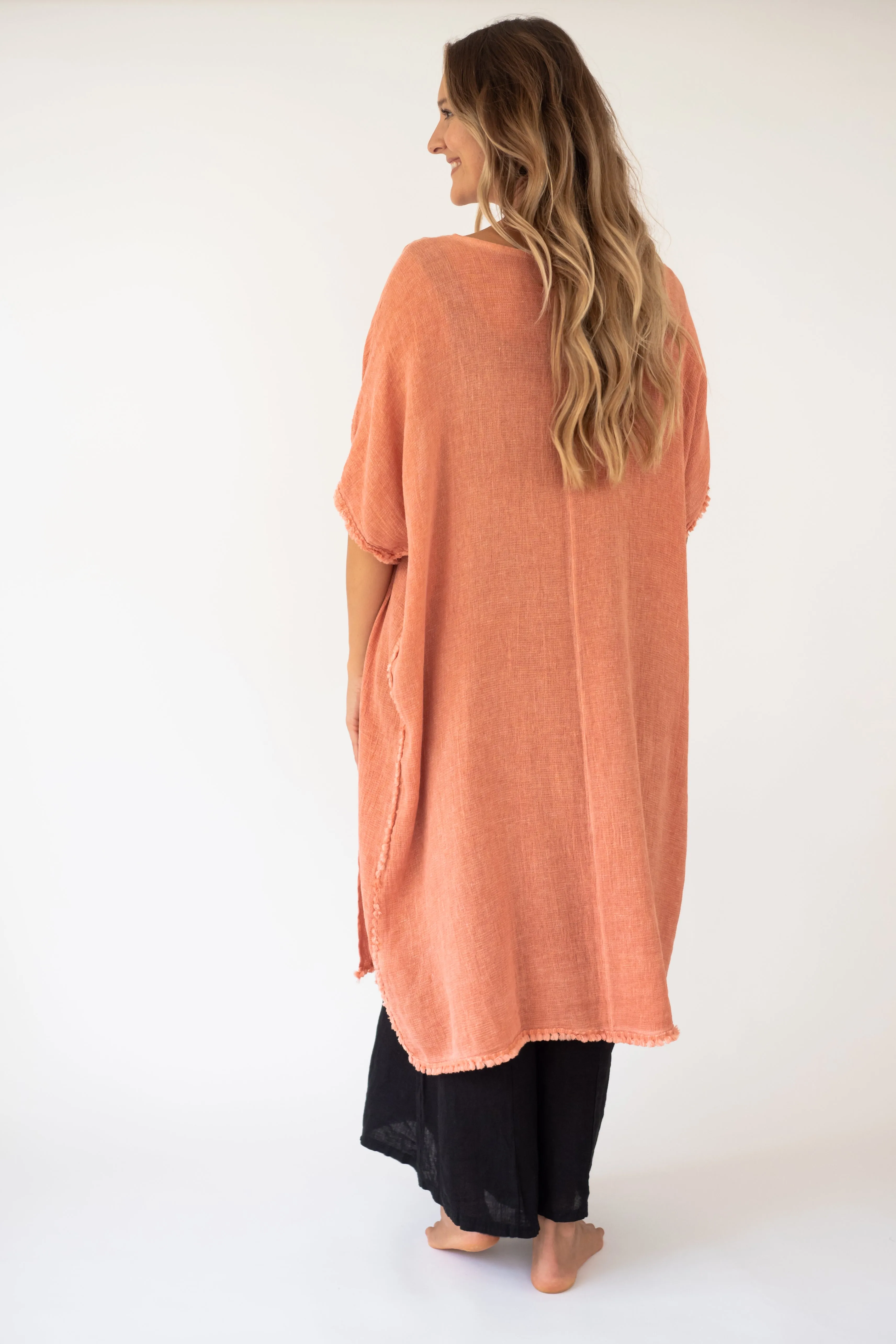 The HELE Linen/Cotton Duster Cardigan