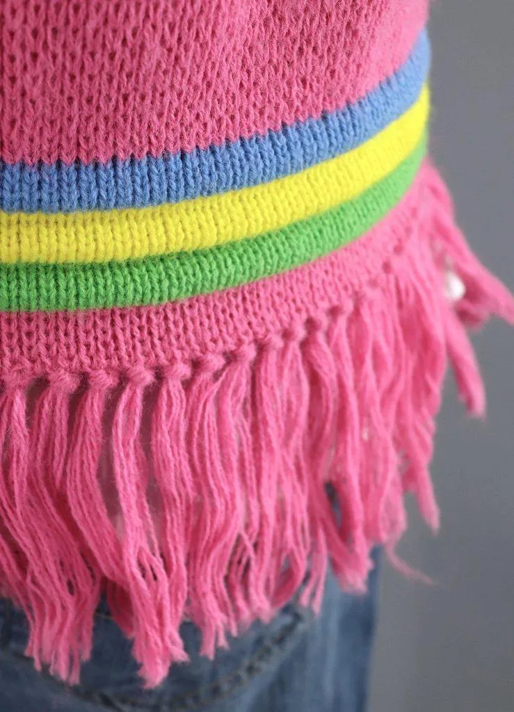 Vintage Pink Cardigan Sweater Vest