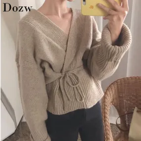 Women's Elegant V Neck Cardigan