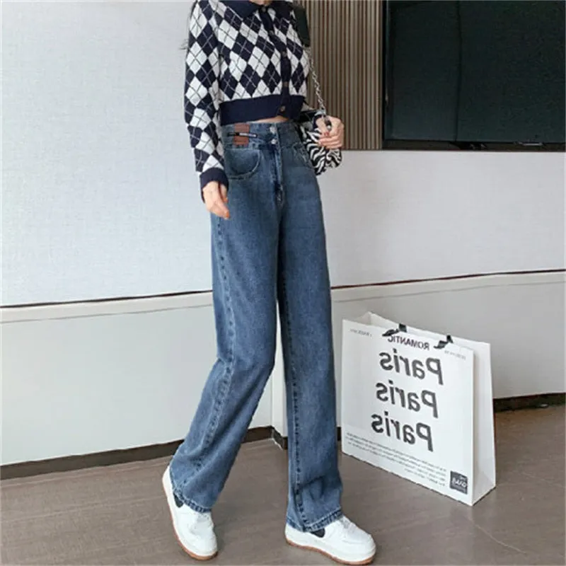 Women's High Waist Streetwear Denim
