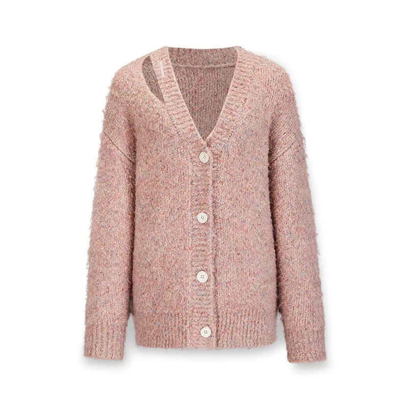 Woven Sea Sparkling V-neck Sweater Cardigan