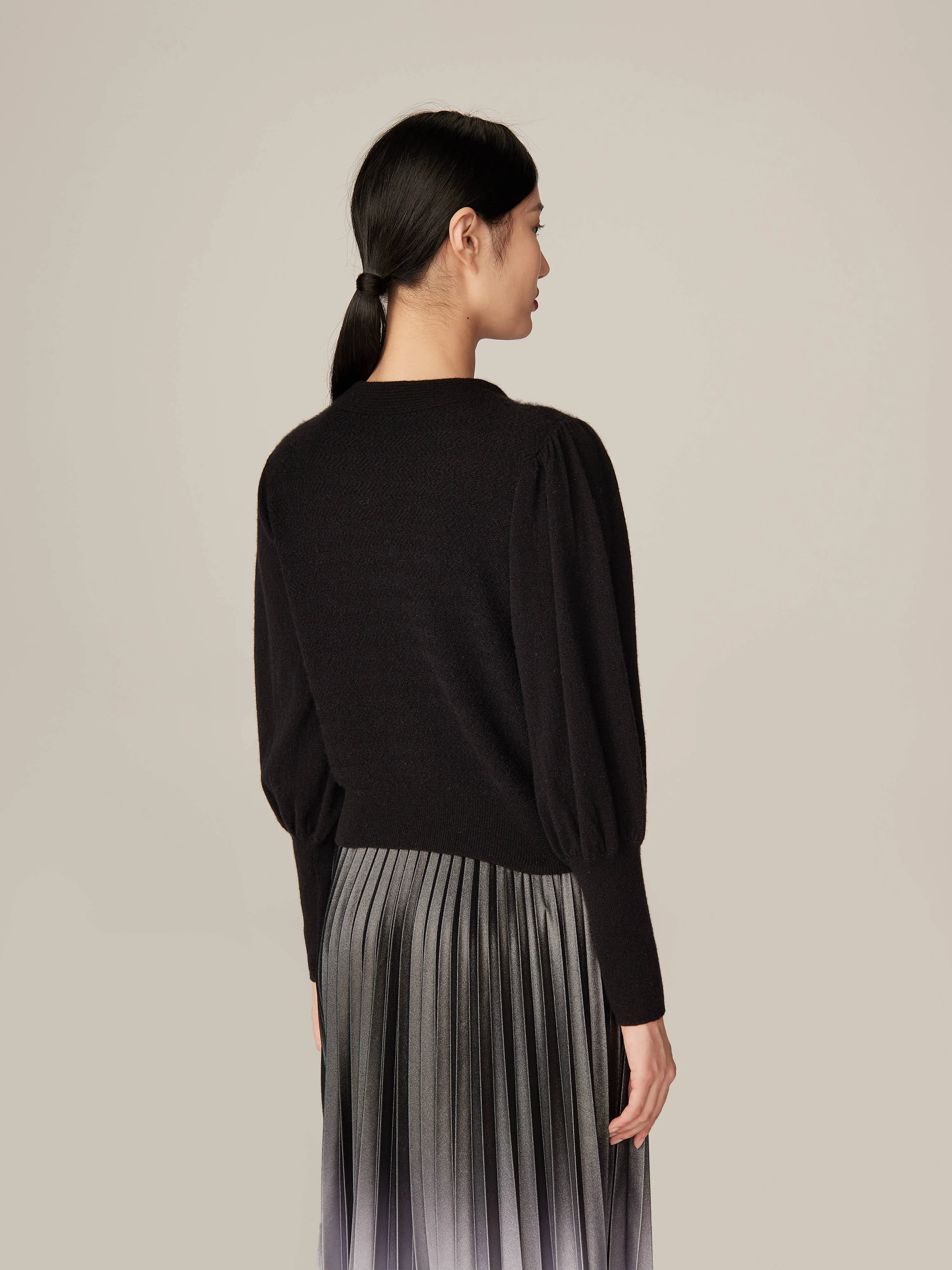YAYING Airy-Light Cashmere Cardigan