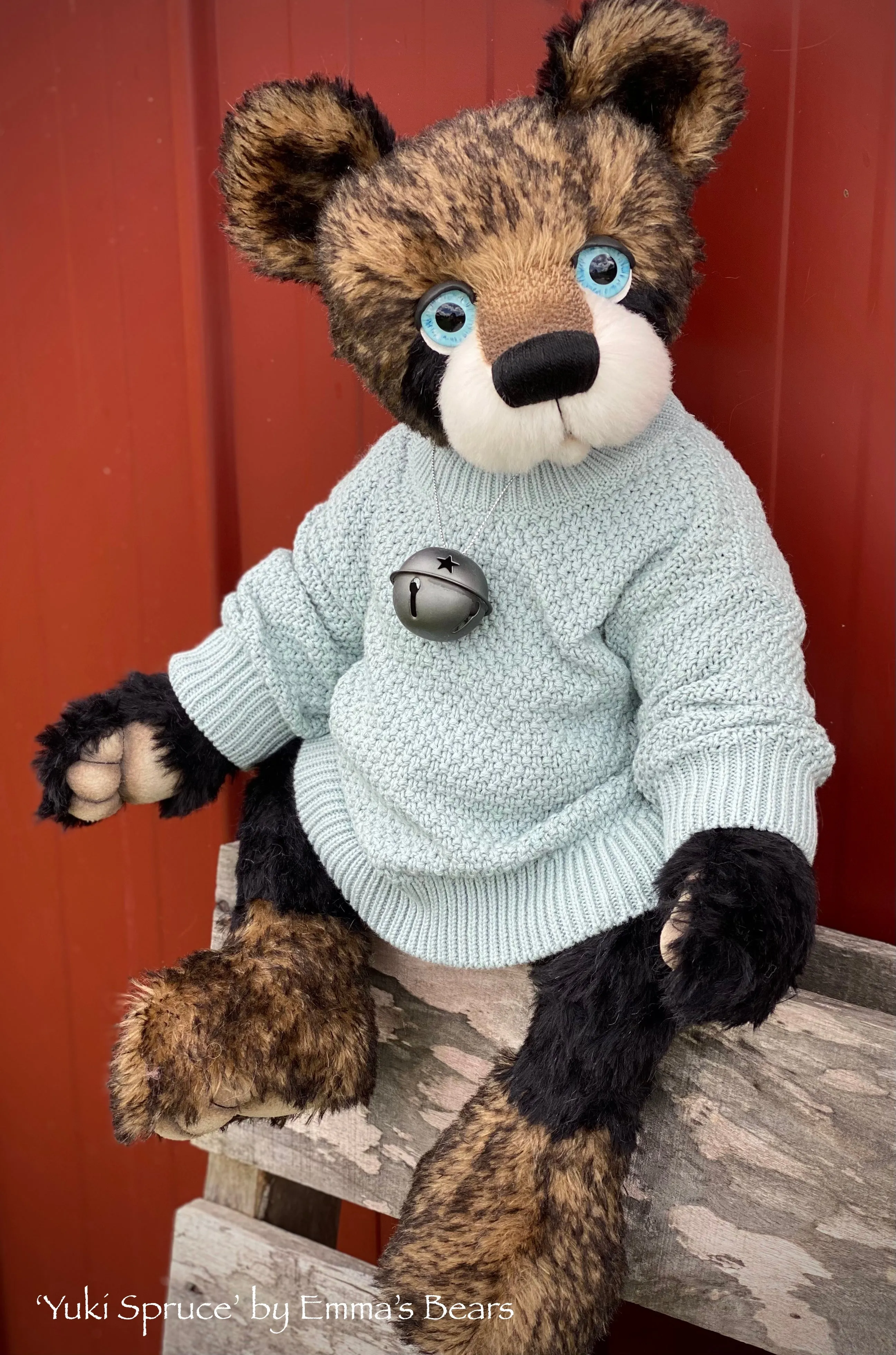Yuki Spruce - 22" Christmas 2023 Artist Bear by Emma's Bears - OOAK